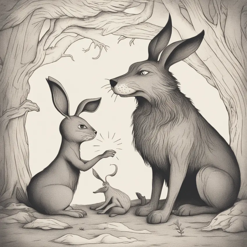El conejo y el lobo